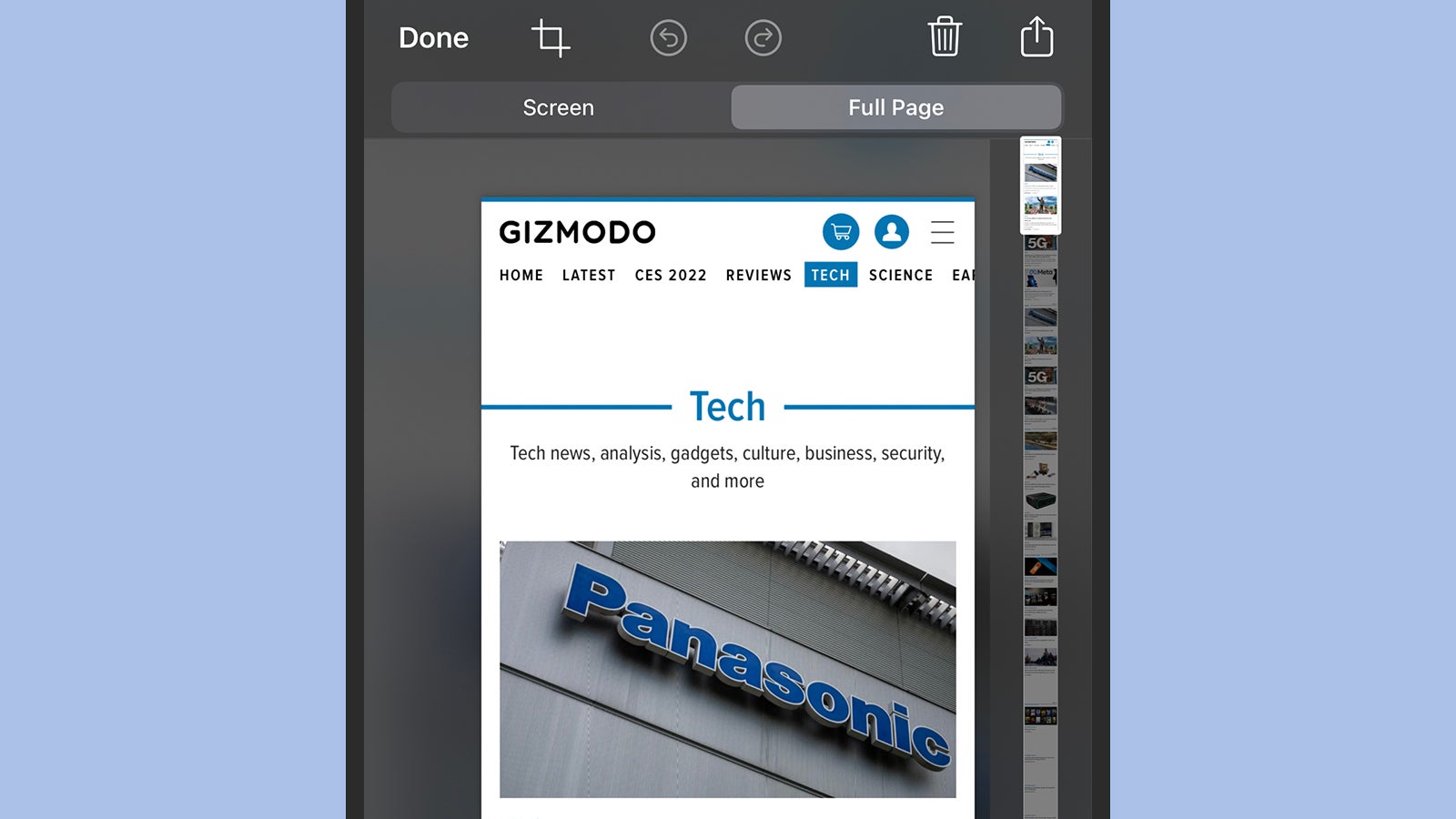 iOS und iPadOS verfügen zwar über eine native Scroll-Screenshot-Funktion, diese funktioniert jedoch nur in einer bestimmten Anzahl von Apple-Apps, wie z. B. 