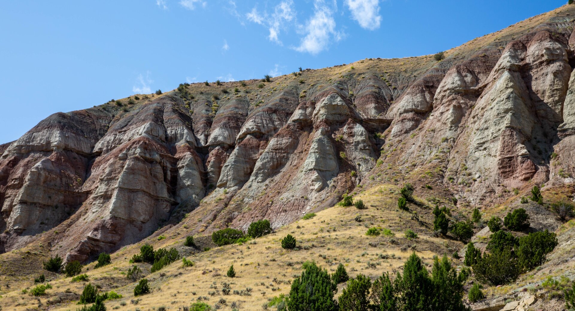 Die Morrison-Formation am Dinosaur National Monument.