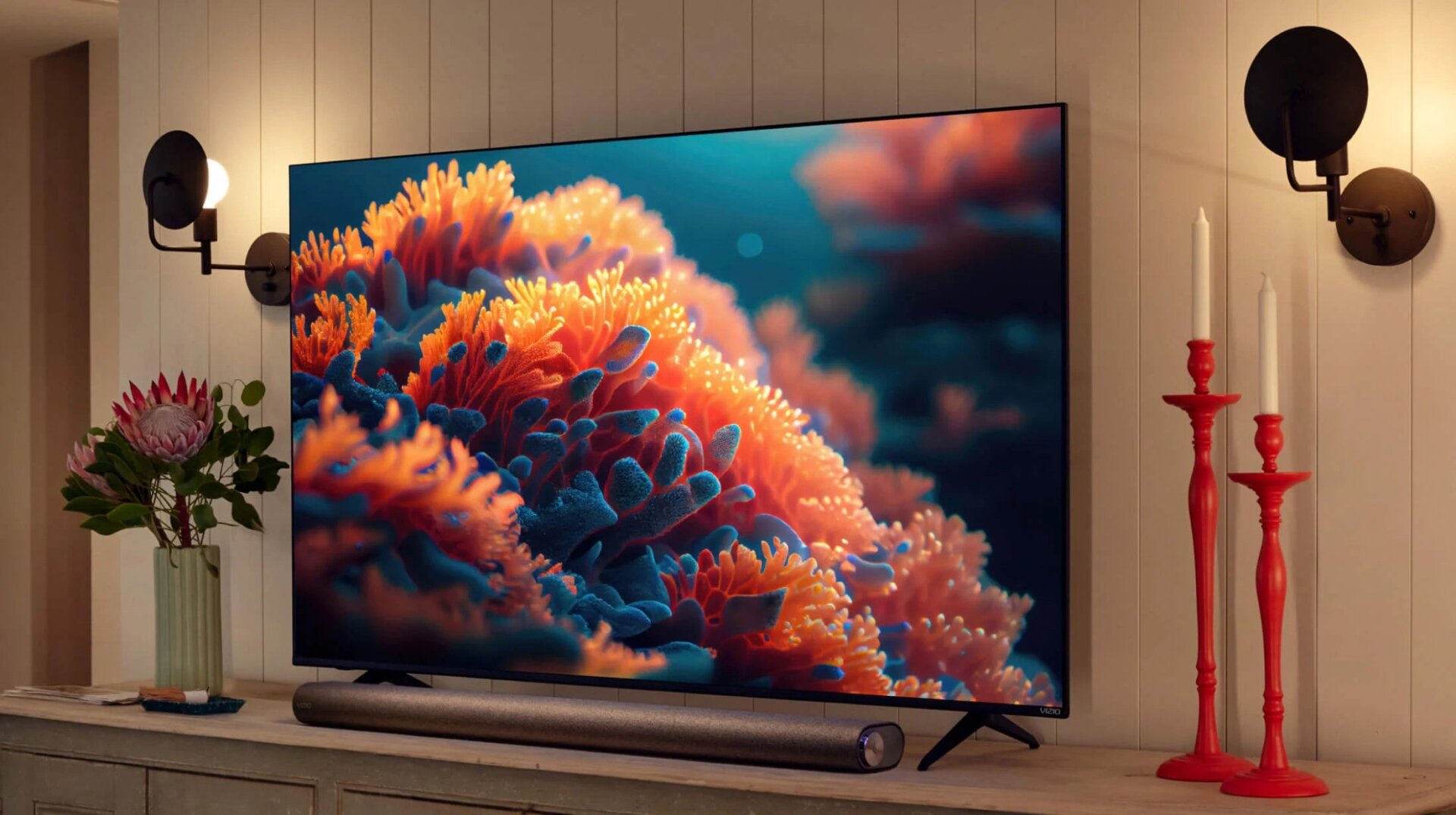 Vizio sagt, dass seine „Dynamic Motion“-Funktion auf seinen neuesten 55-Zoll-Quantum-Smart-TVs eine Bildwiederholfrequenz nahe 120 Hz bieten kann, aber die Die tatsächliche Bildwiederholfrequenz beträgt 60 Hz.