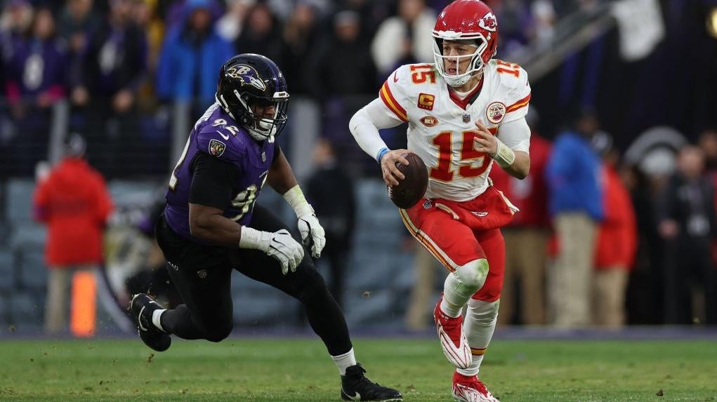 Chiefs Quarterback Patrick Mahomes gegen die Ravens letzten Monat.