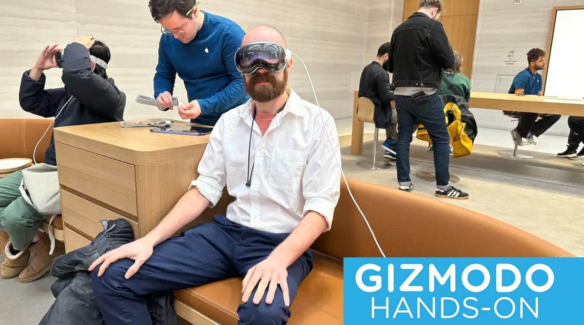 Das Apple-Team im Geschäft war mir sehr hilfsbereit beim Einrichten meines Vision Pro und hat mir seine Funktionen erklärt, auch wenn ich in absehbarer Zeit trotzdem keins kaufen werde.