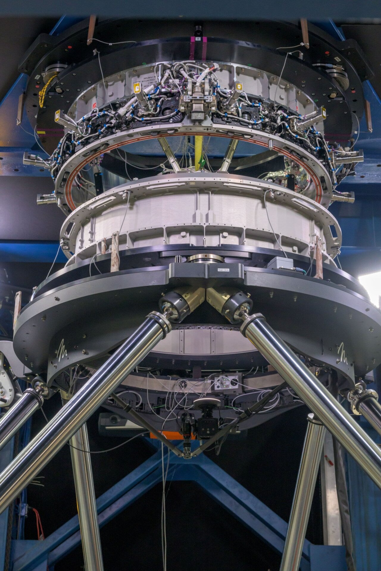 Das vollwertige Dockingsystem, das für Tests im Johnson Space Center der NASA verwendet wurde.