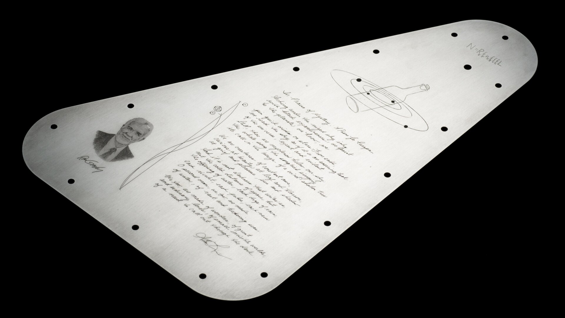 Die Innenseite der Gedenktafel.