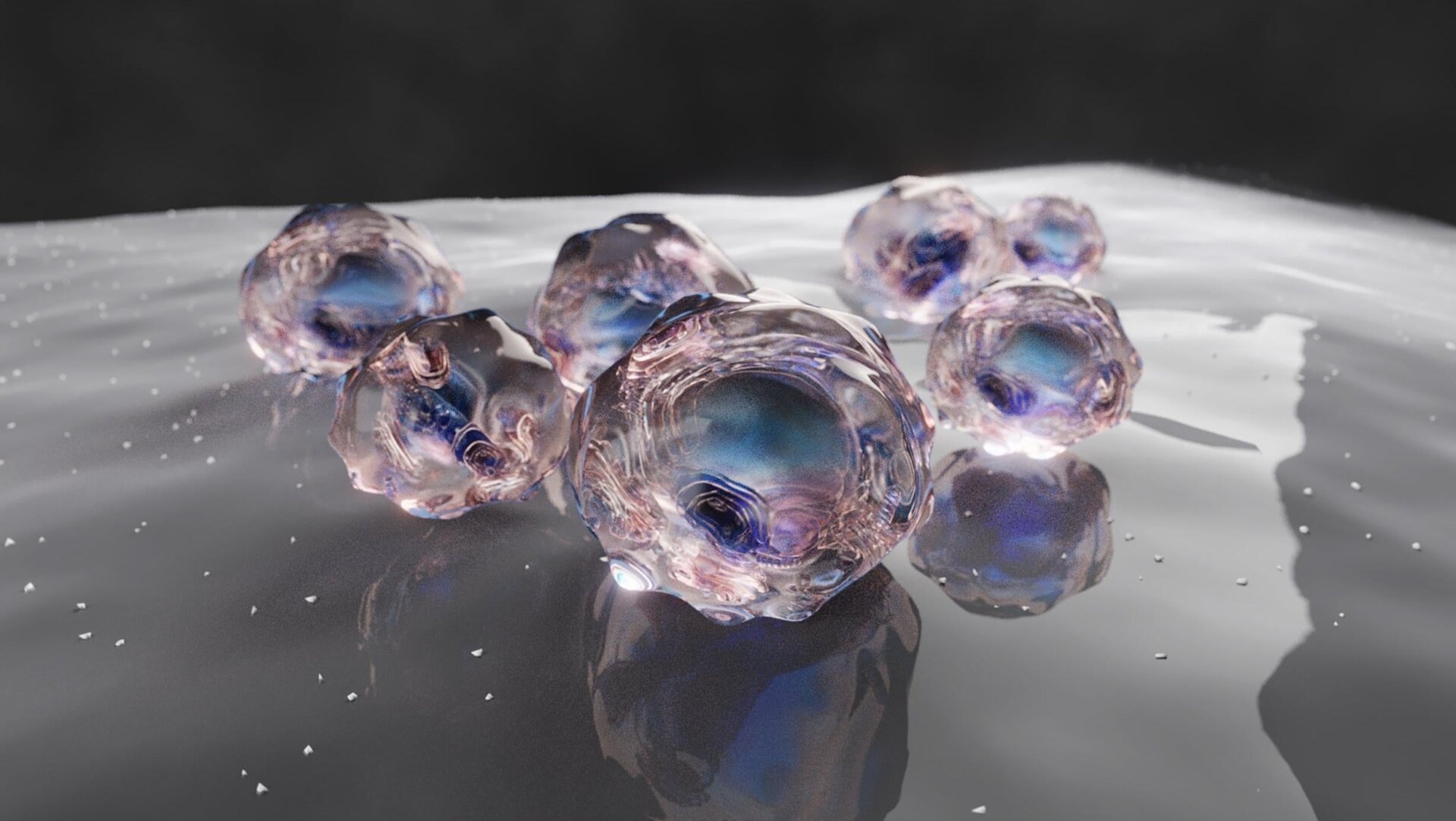 Ein künstlerischer Eindruck von induzierten pluripotenten Stammzellen.