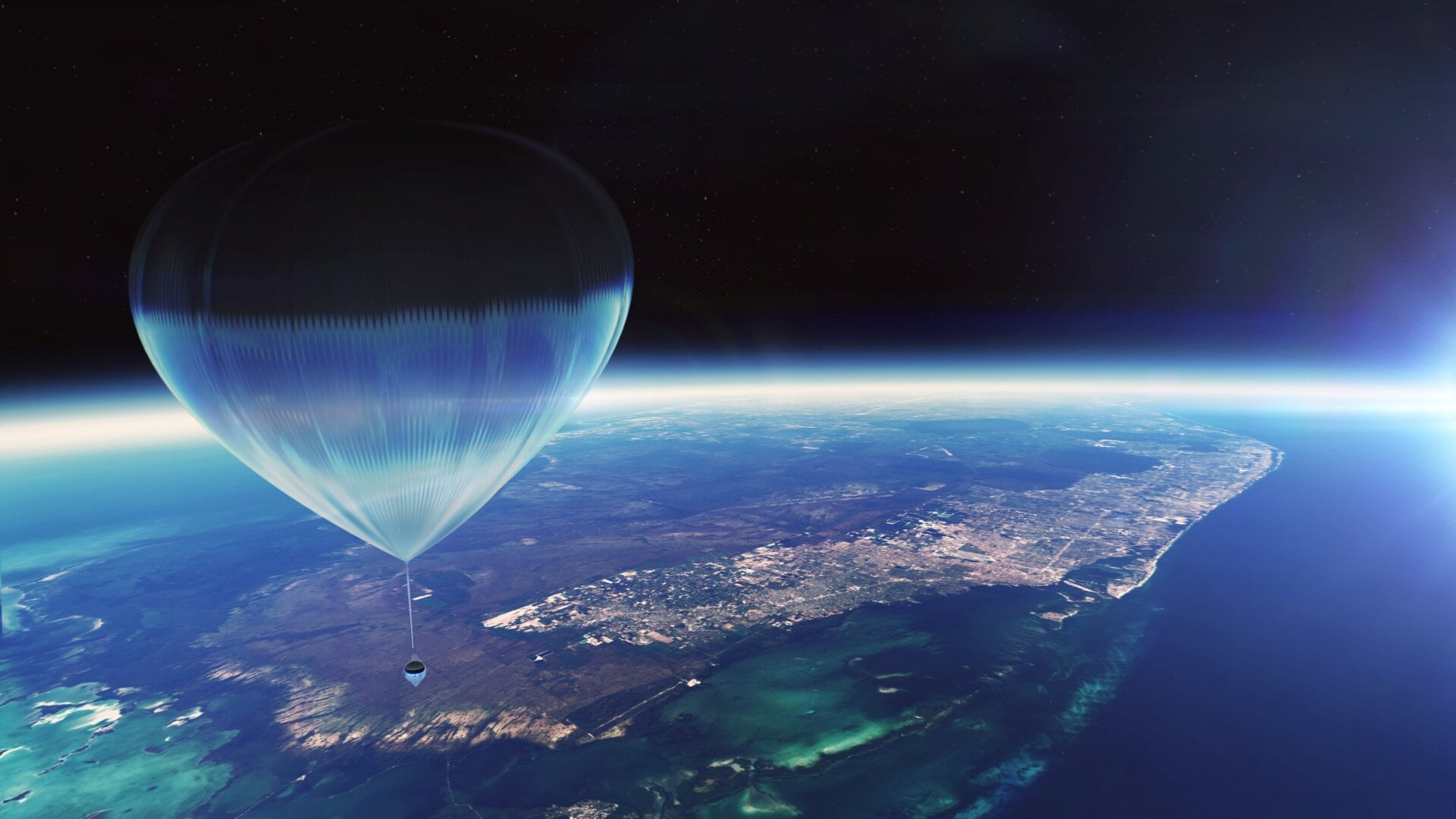 Eine Illustration des Raumschiffs Neptun 