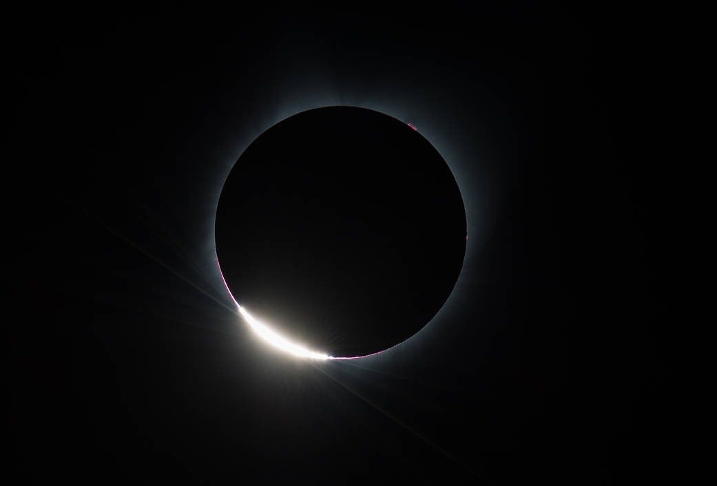 Der Diamant-Ring-Effekt.
