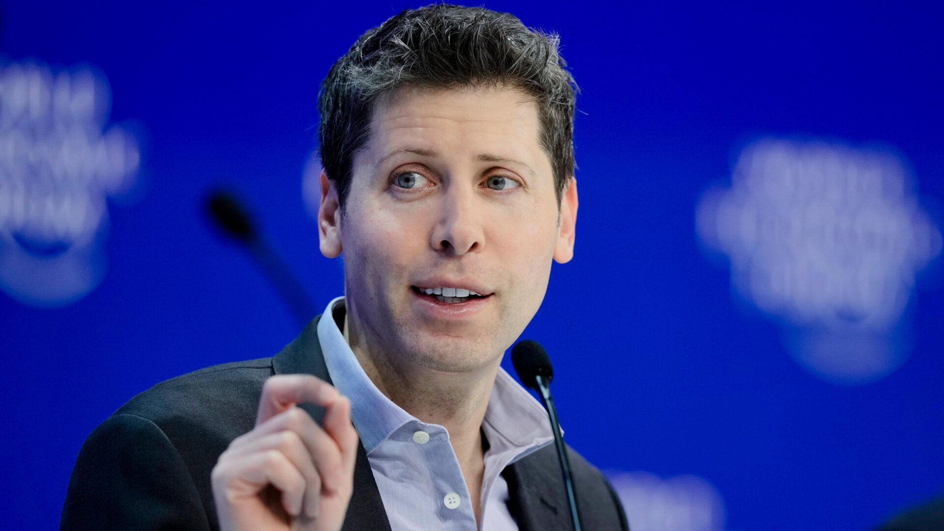 OpenAI-CEO Sam Altman nimmt an der Podiumsdiskussion „Technologie in einer turbulenten Welt“ beim Weltwirtschaftsforum in Davos, Schweiz, teil . 18, 2024.