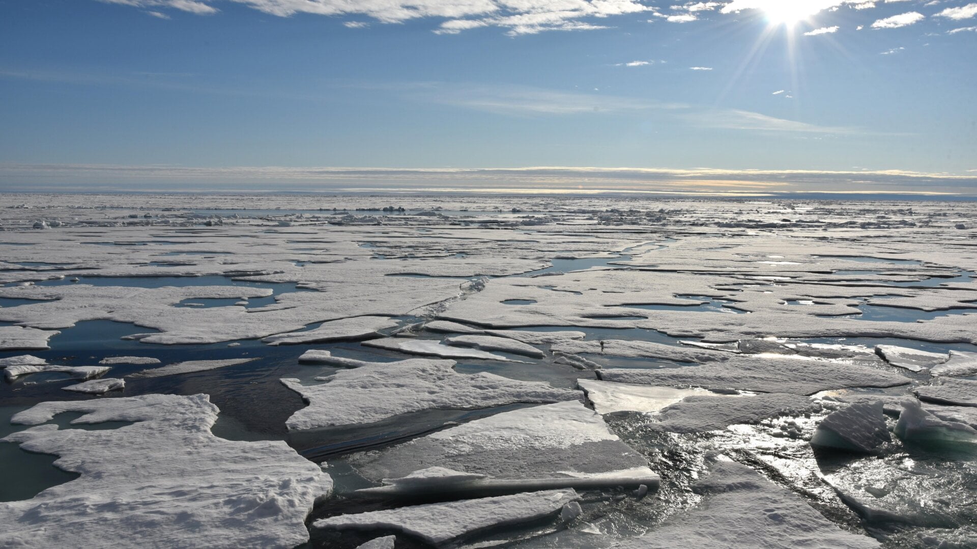 Die Eisschilde des Arktischen Ozeans können monatelang verschwinden.