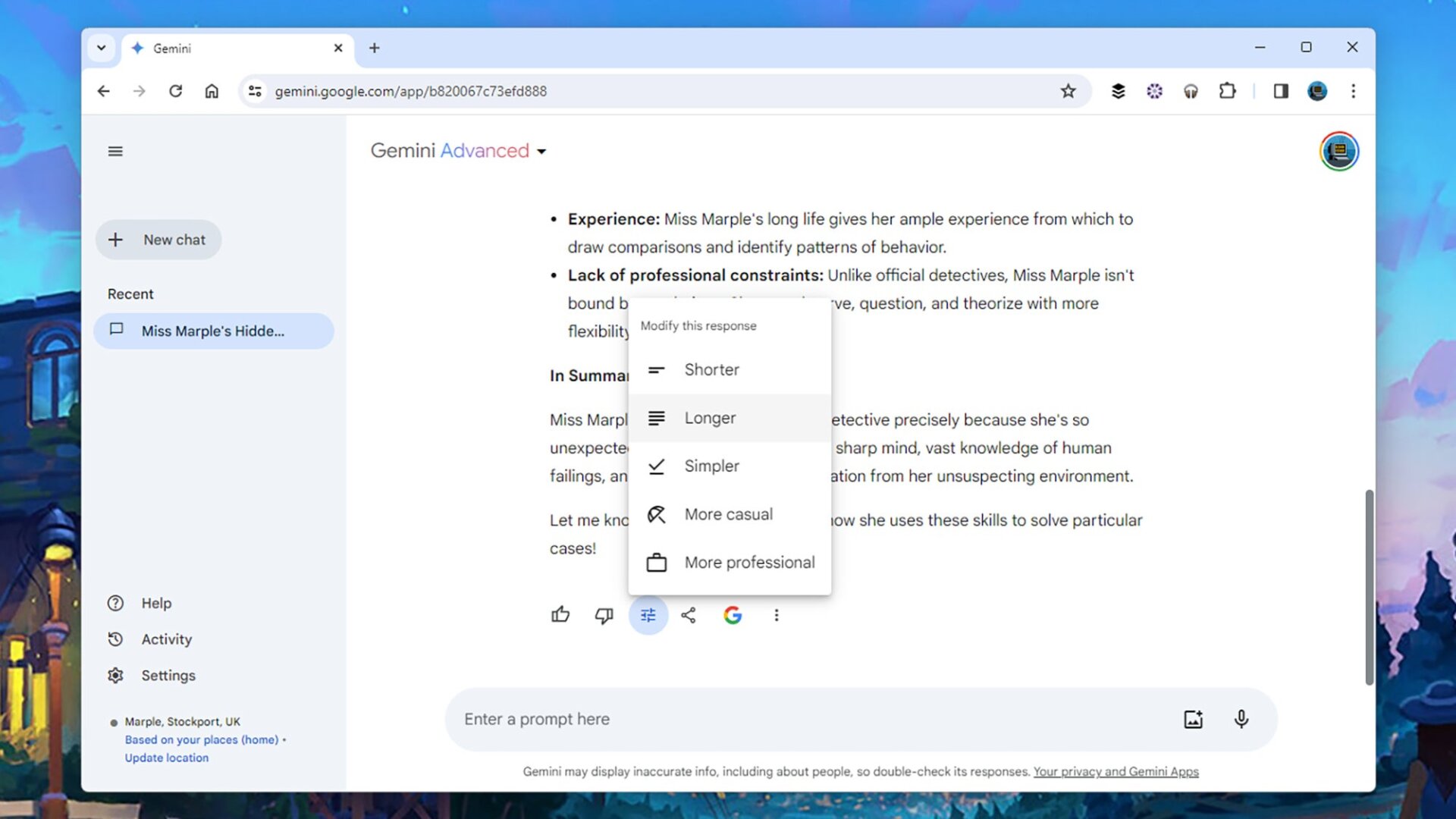 Jede Antwort kann schnell geändert werden.