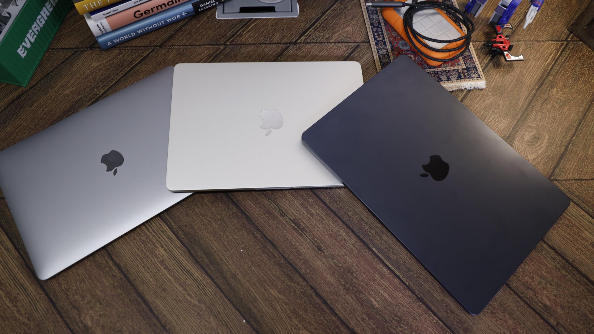 Die visuelle Evolution vom M1 MacBook Air bis zum M3.