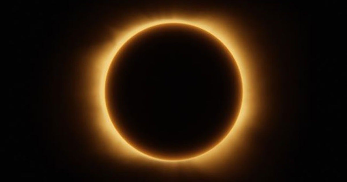 Künstlerische Darstellung der bevorstehenden Sonnenfinsternis. 
