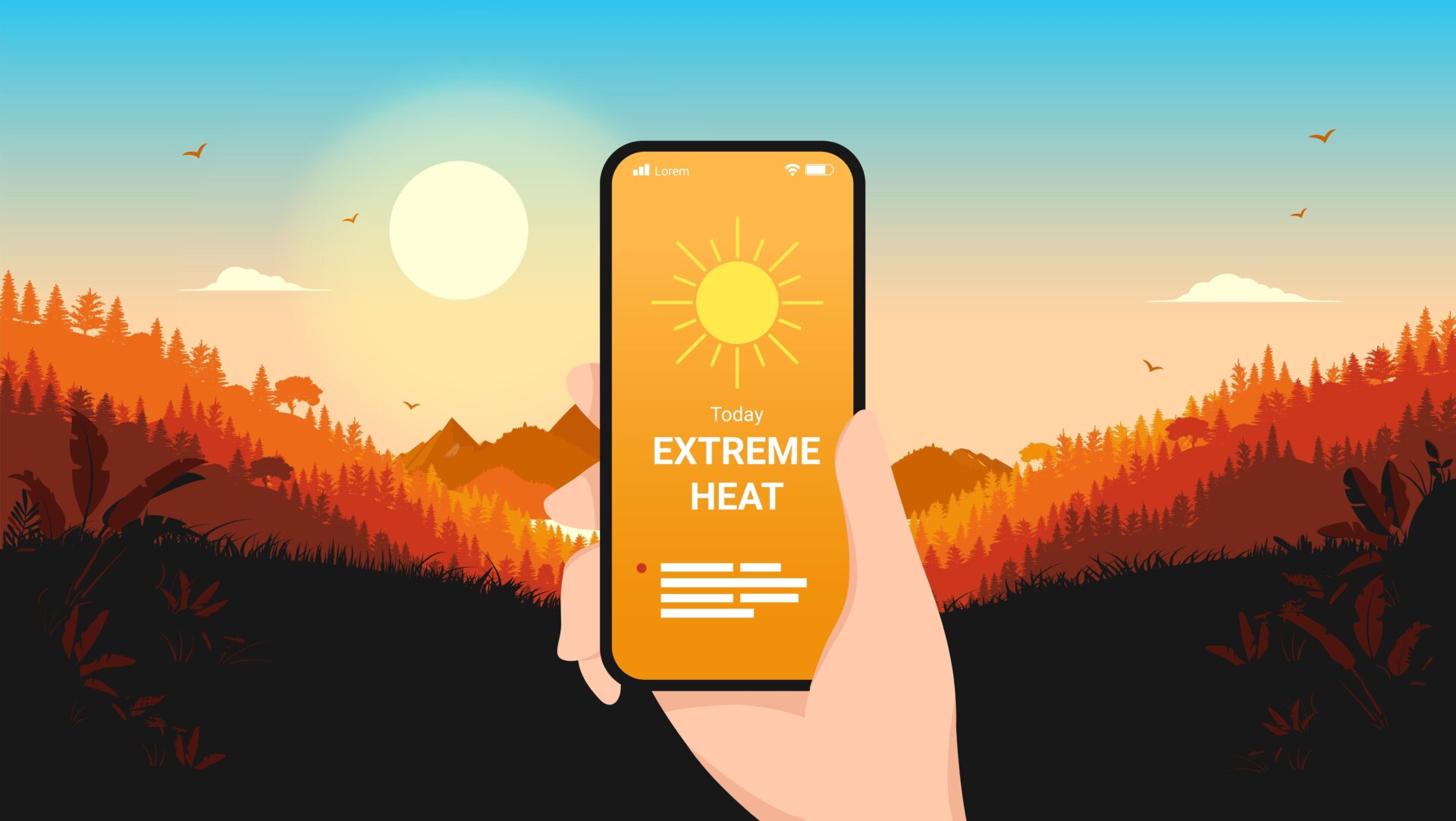 Hitzewarnungen wurden gerade aufgrund der Erwärmung des Planeten aktualisiert.