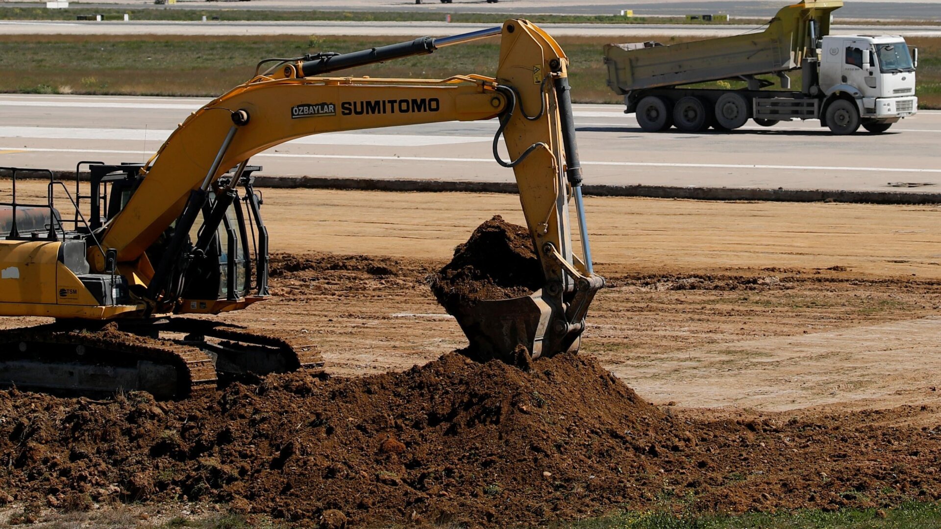 Bauarbeiten am Flughafen Istanbul