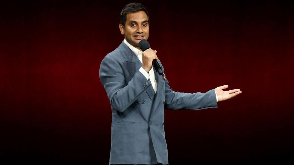 Aziz Ansari auf der CinemaCon 2024.