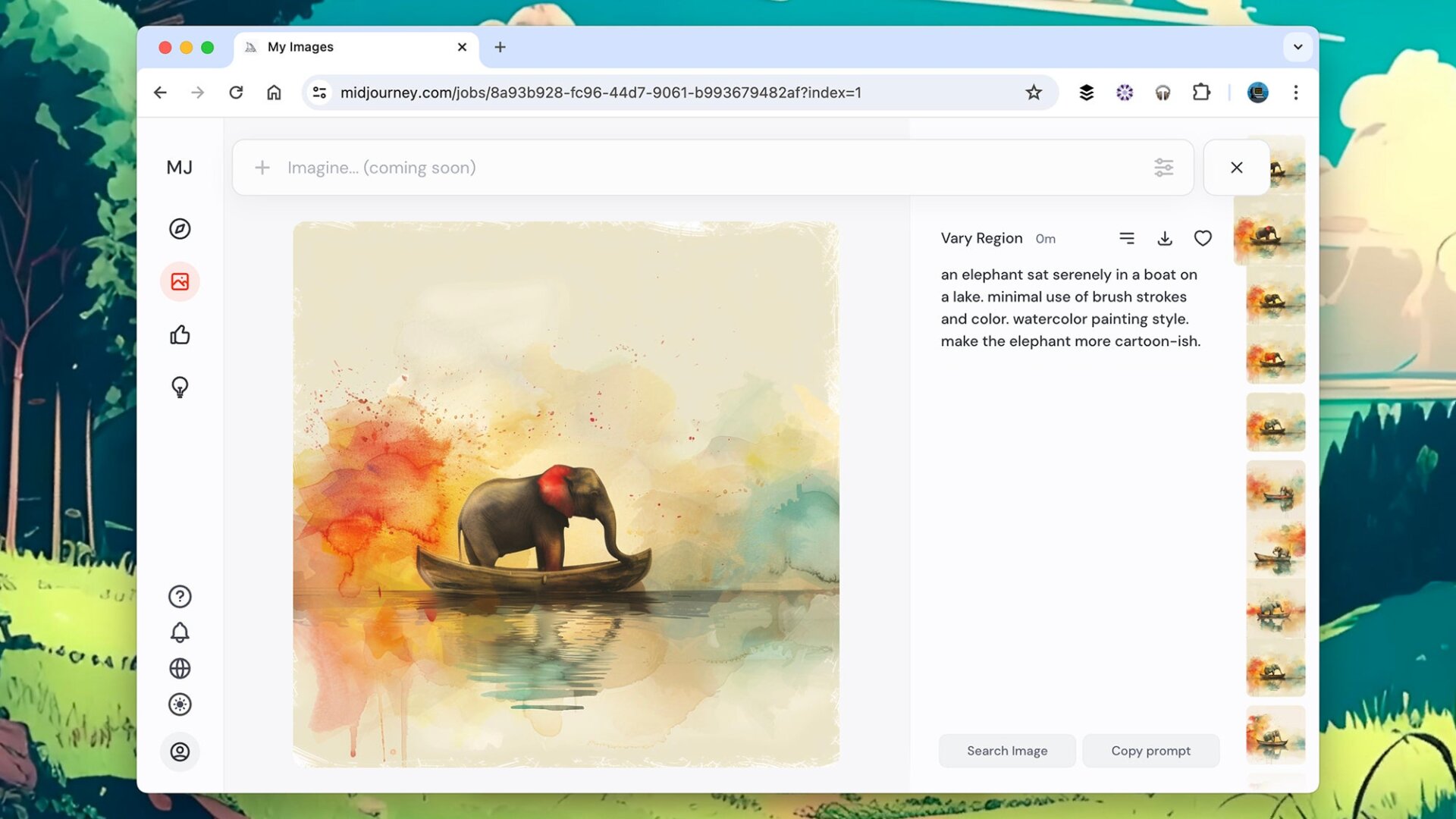 Die Website Midjourney sammelt alle Ihre Bilder.