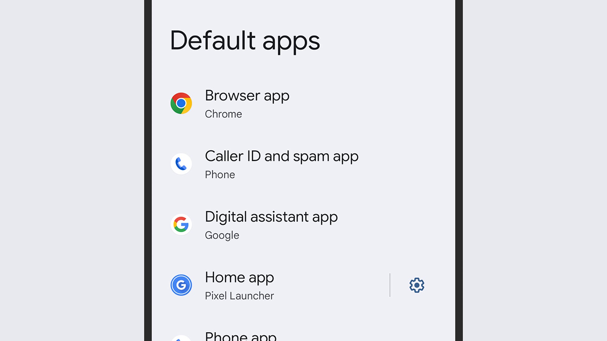 Richten Sie die Standard-Apps so ein, wie Sie sie möchten.