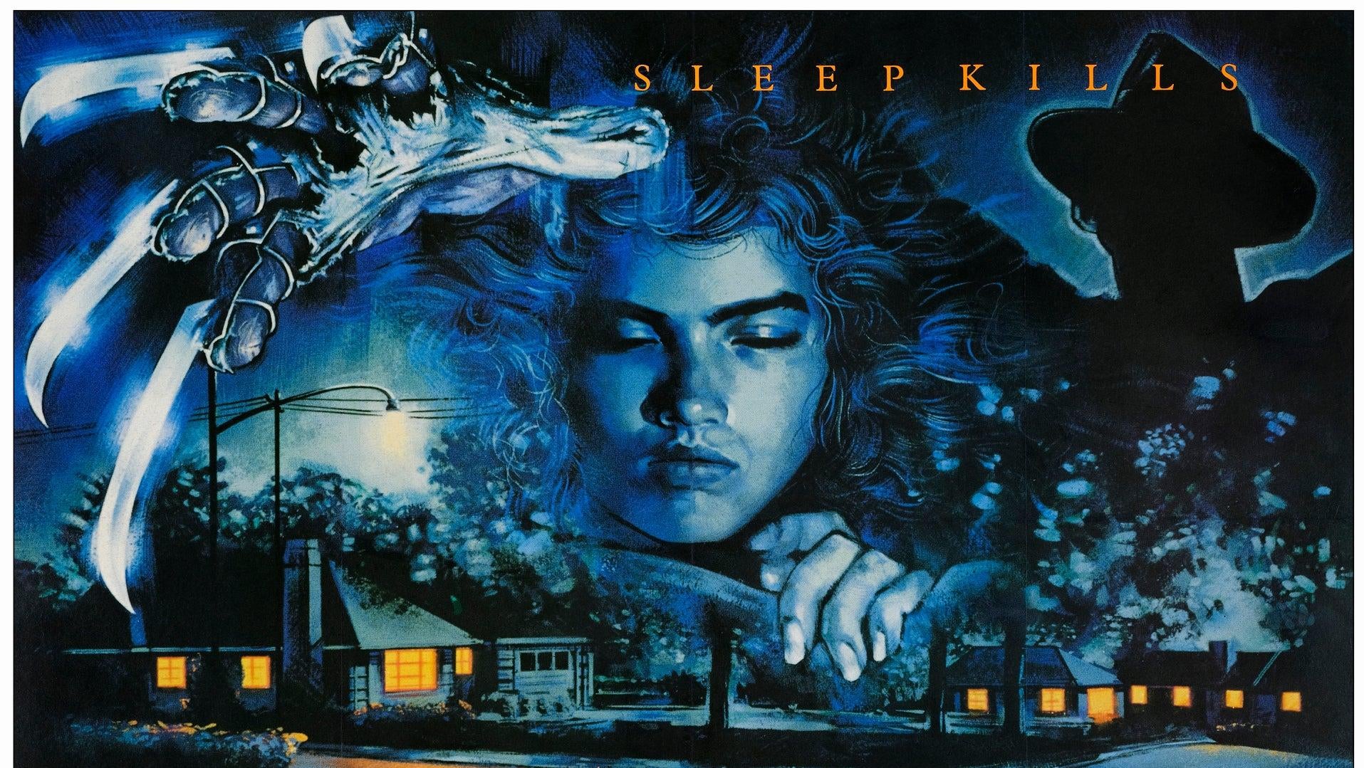 Sehen Sie die komplette Nightmare on Elm Street Britisches Quad-Poster in der Diashow unten!