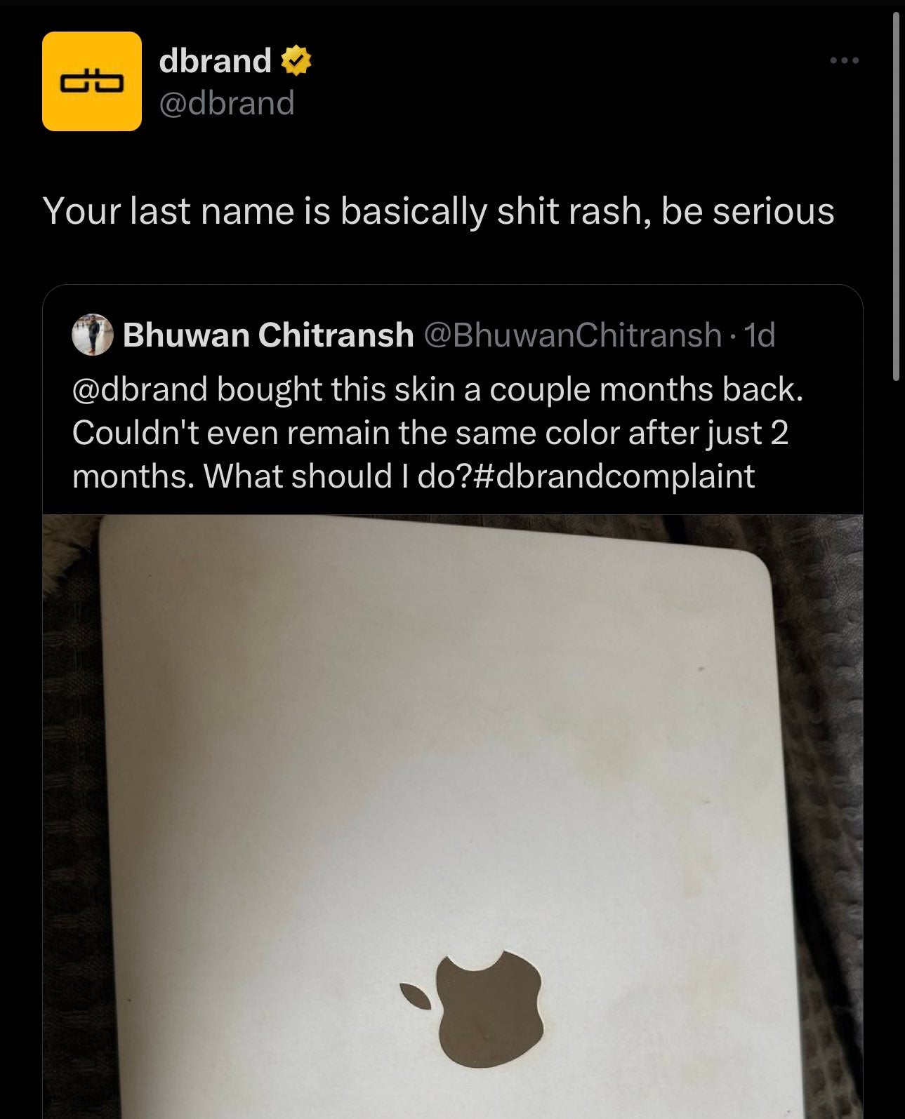 Screenshot: X