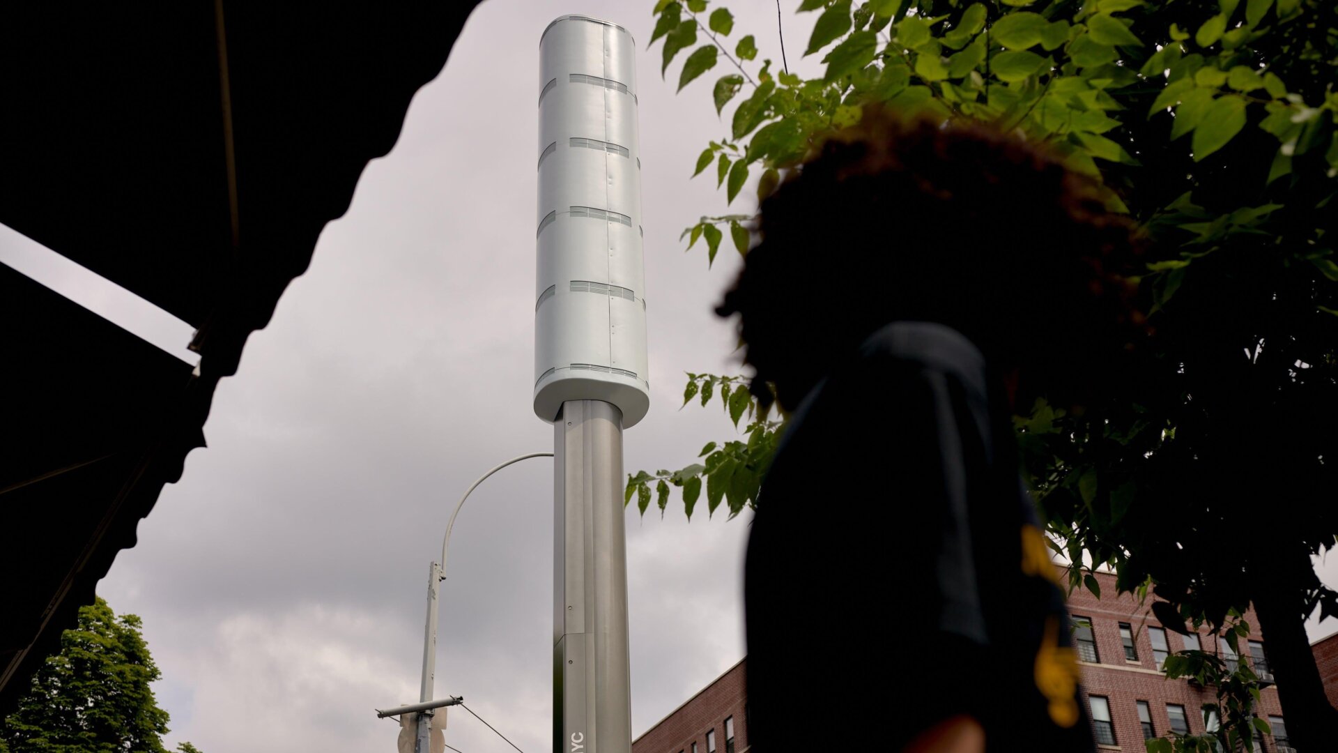 Ein kleiner 5G-Turm in New York City.