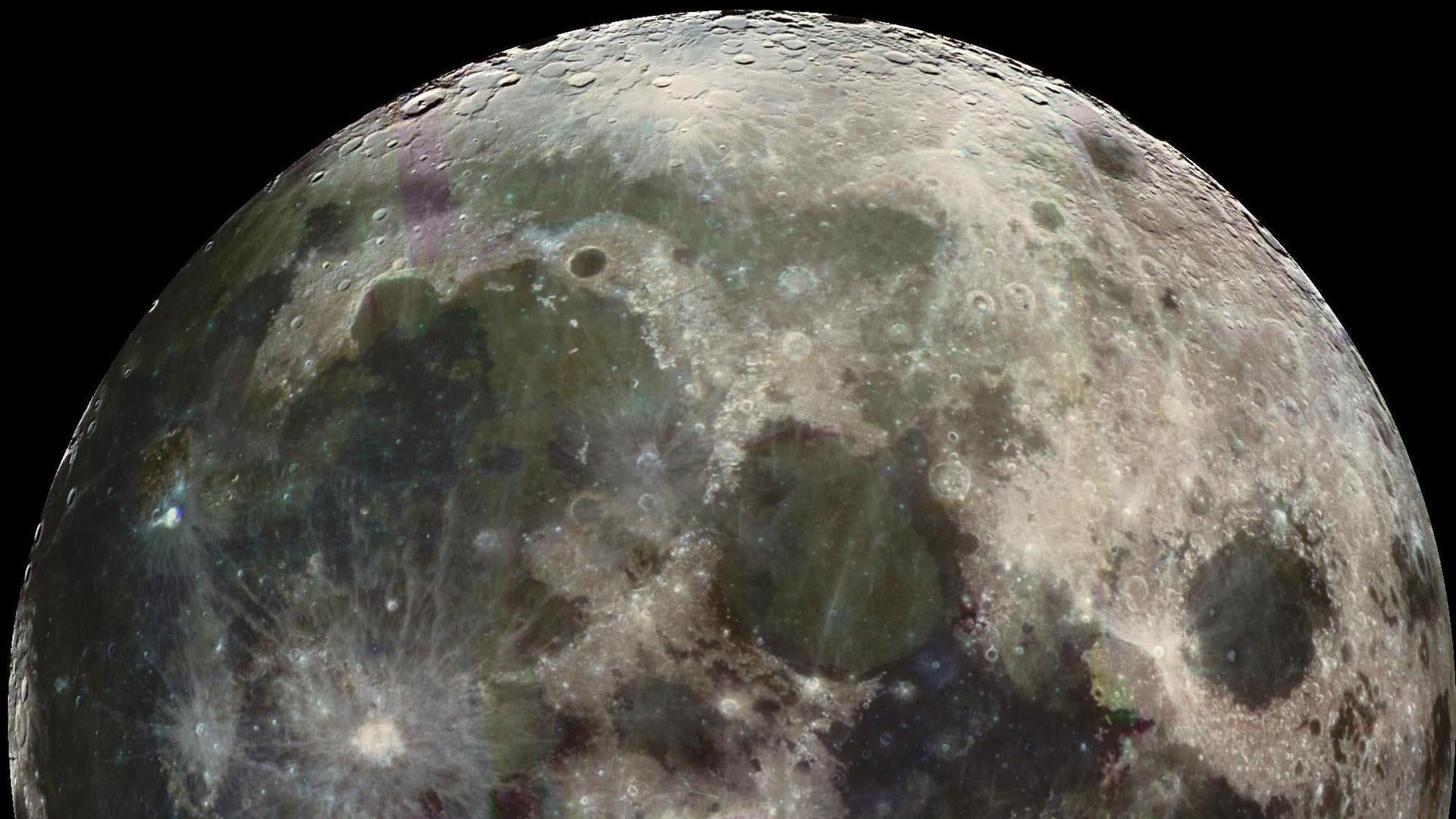 Der Mond, aufgenommen von der Raumsonde Galileo der NASA.