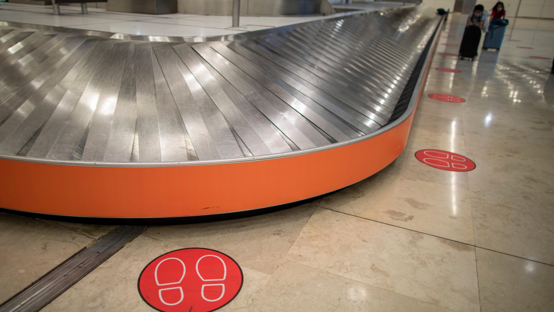 Ein Gepäckausgabeband am Flughafen Adolfo Suárez-Madrid Barajas