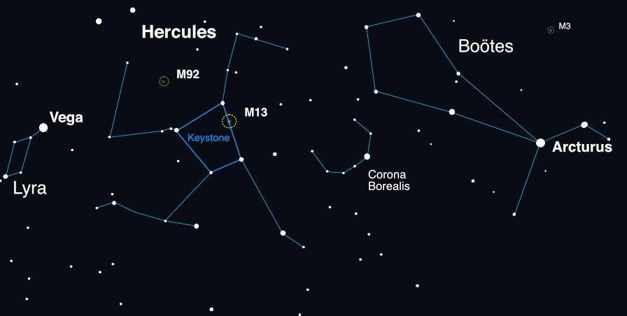 Der voraussichtliche Standort von T Coronae Borealis. 