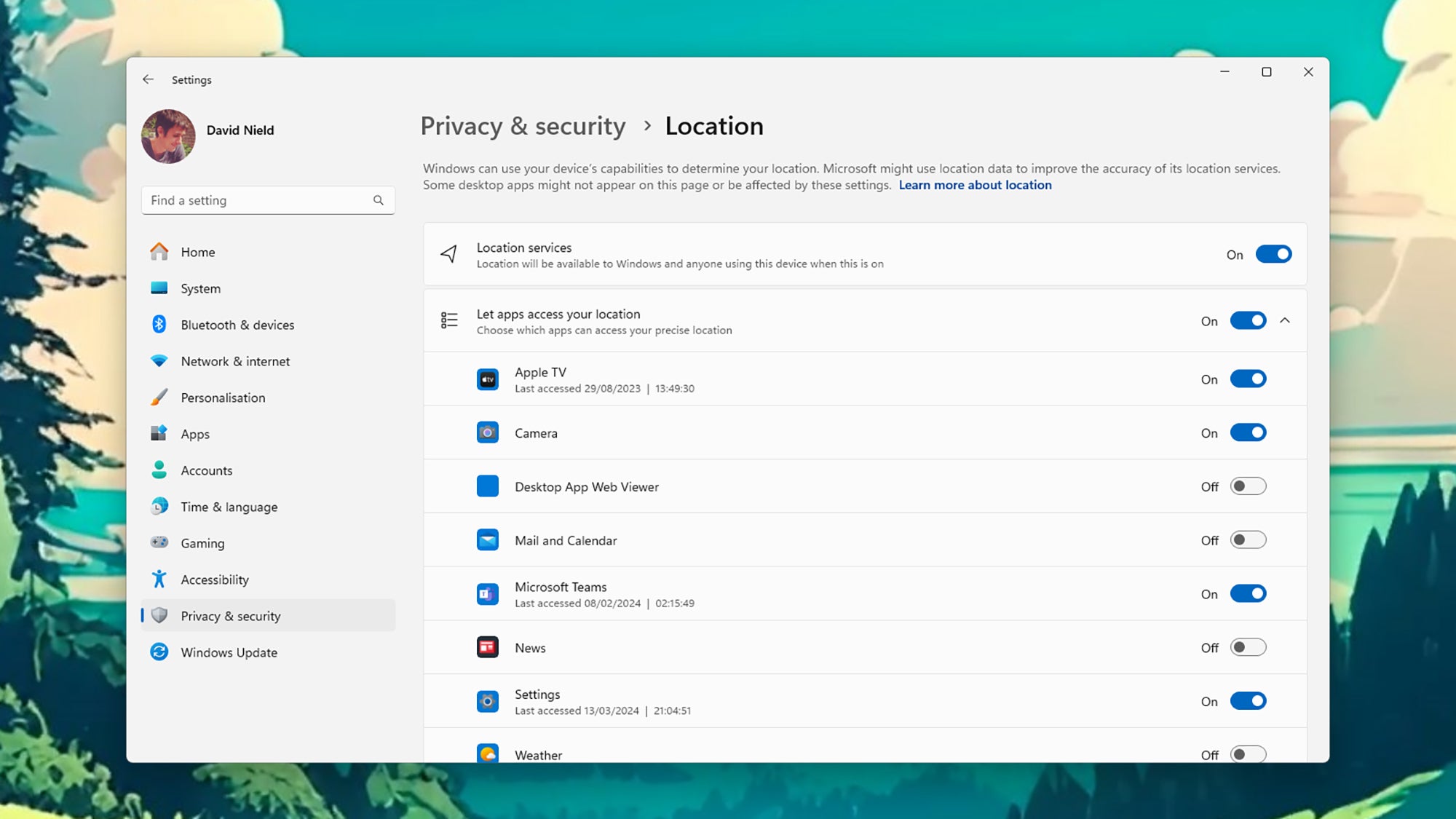 Überprüfen Sie die Berechtigungseinstellungen der App.