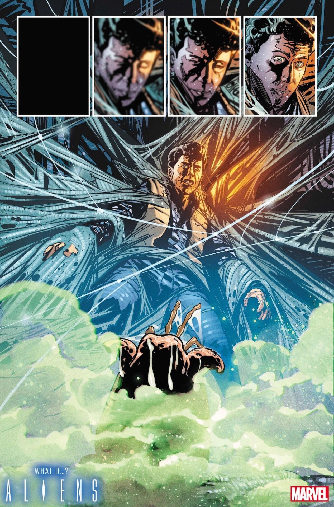 Eine Seite aus Aliens What If #1 von Guiu Villanova