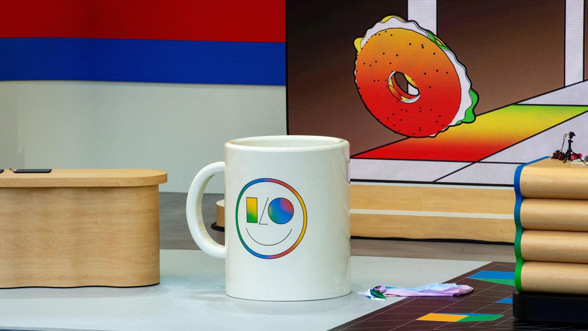 Die Bühne während der I/O-Konferenz von Google.