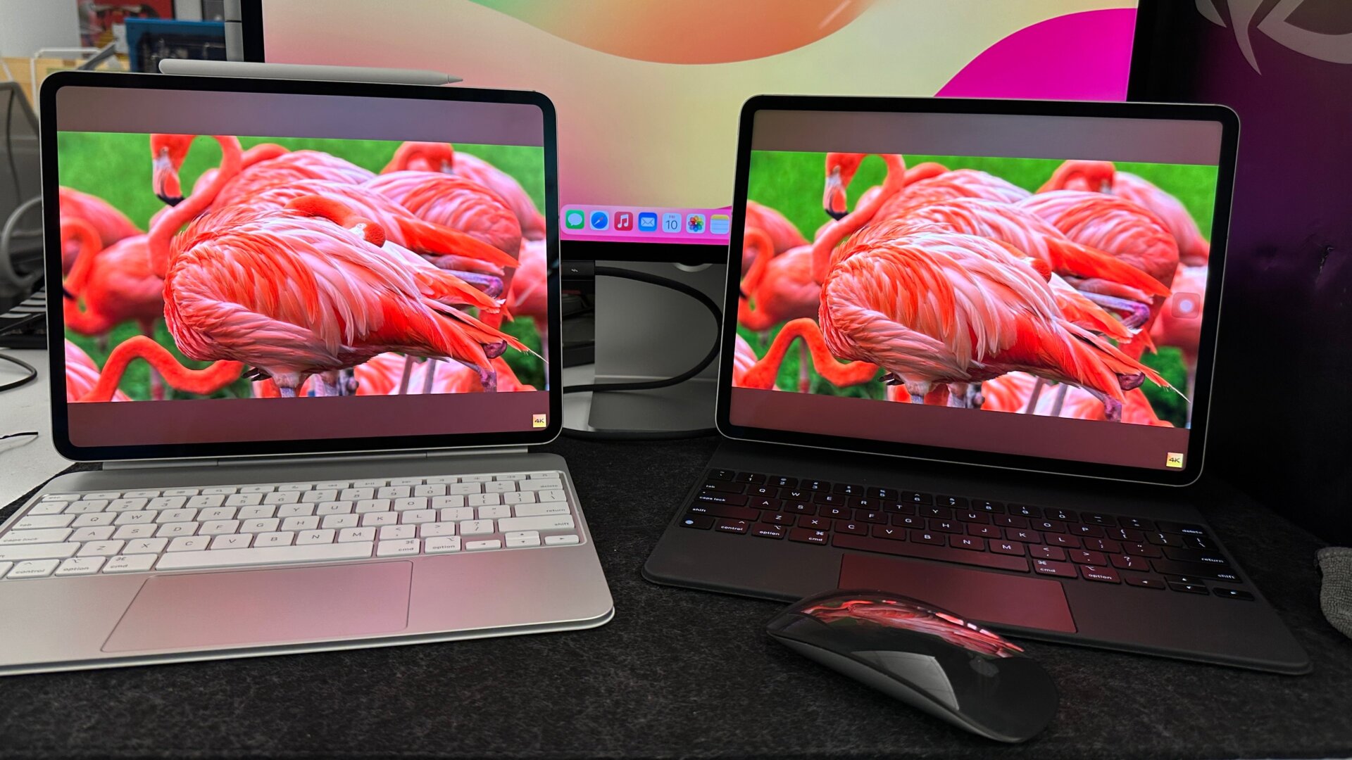 Das iPad Pro M4 (2024), links, im Vergleich zum iPad Pro M2 (2022), rechts.