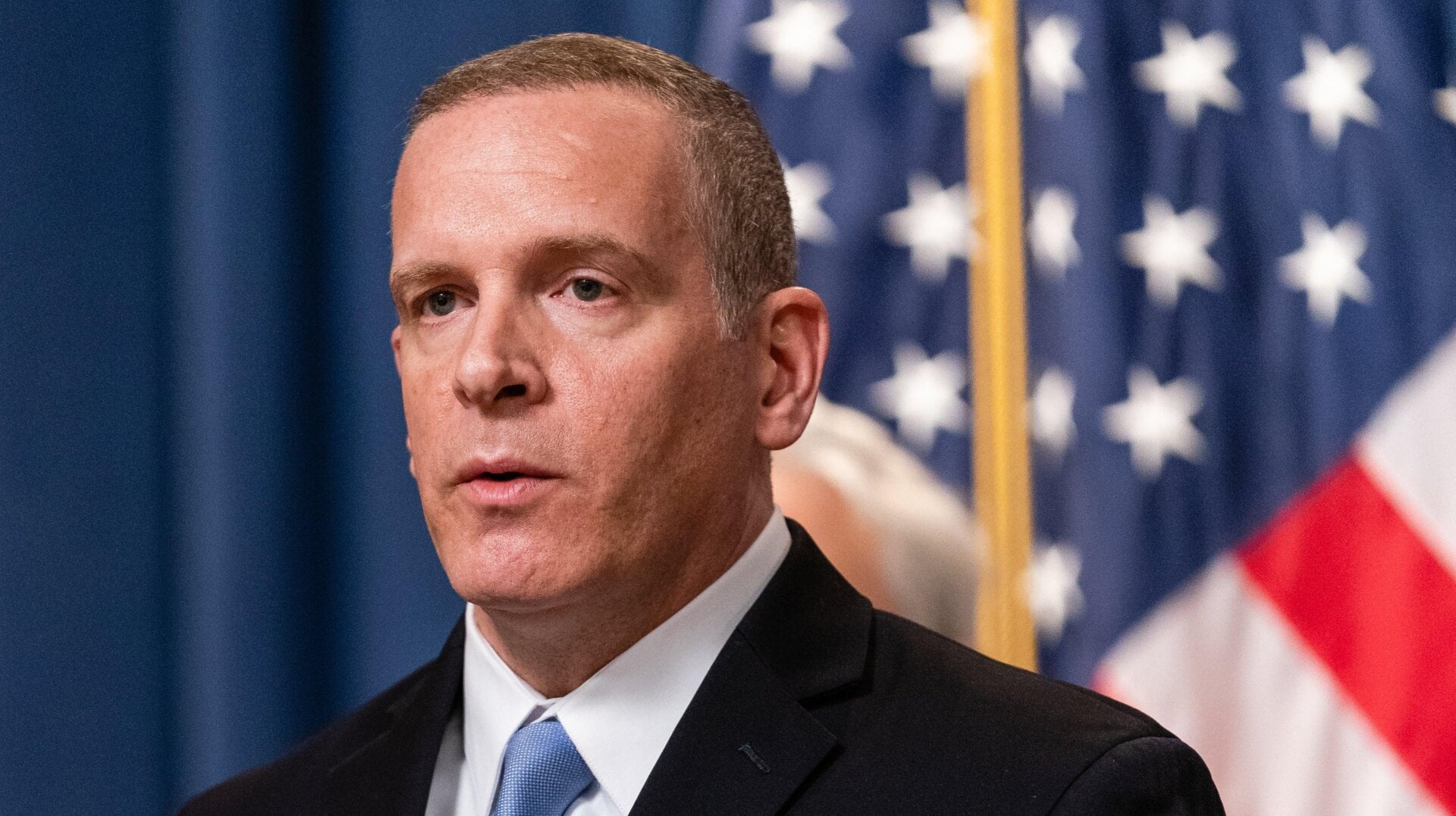 Archivfoto von Paul Abbate, stellvertretender Direktor des FBI, im Justizministerium in Washington, DC, am 2. Mai 2023.