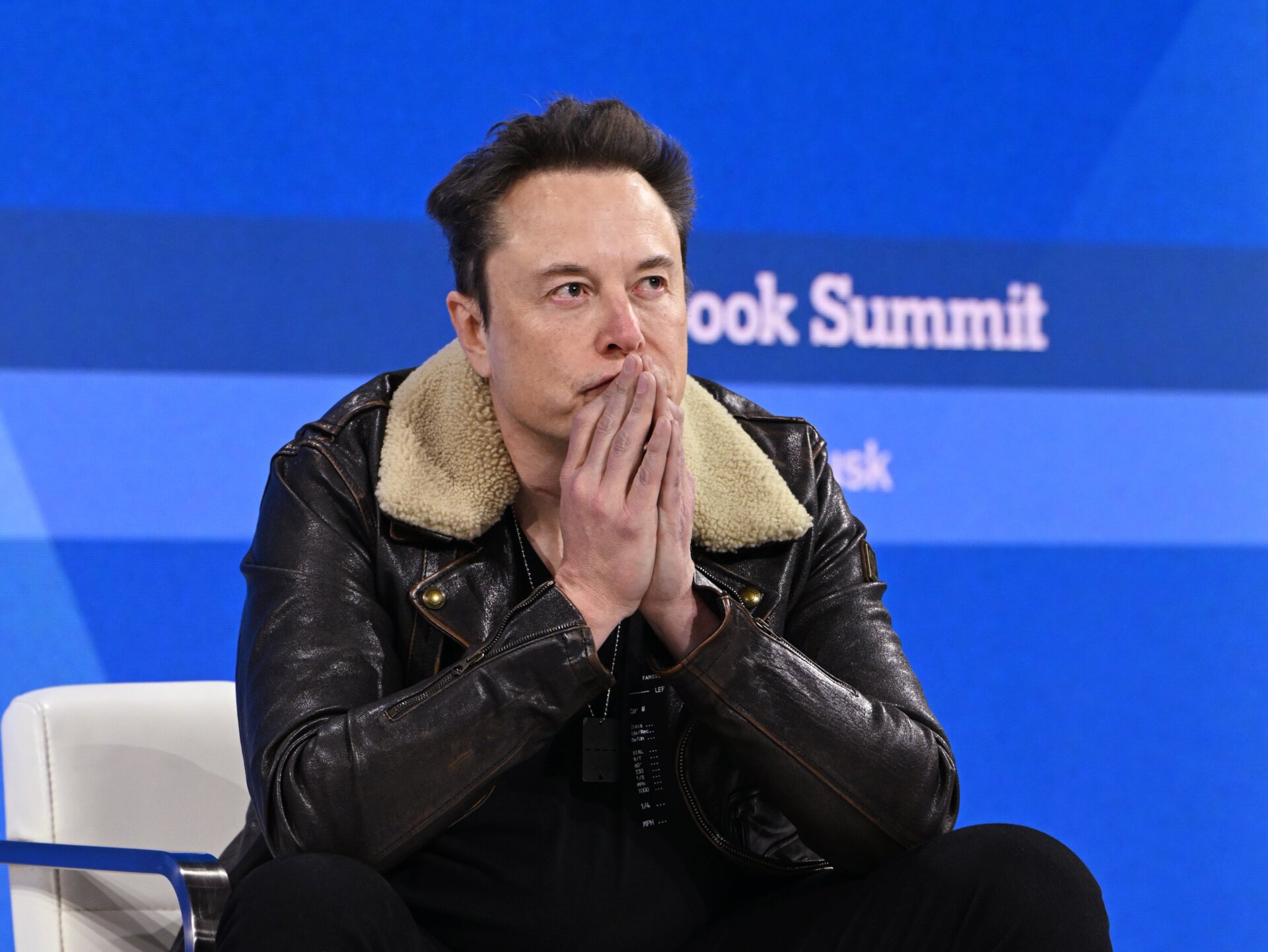 Tesla-CEO Elon Musk beim Dealbook Summit der New York Times im November 2023.
