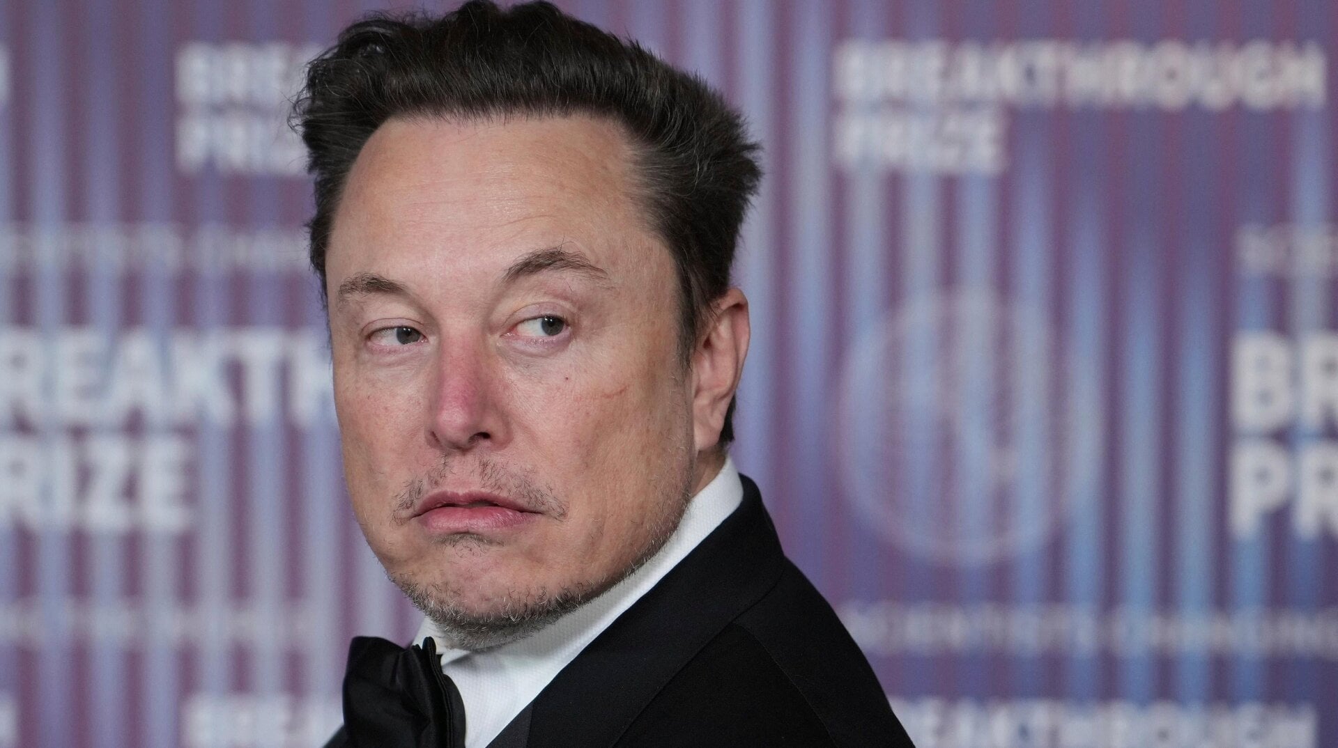 Elon Musk kommt am 13. April 2024 im Academy Museum of Motion Pictures in Los Angeles an.