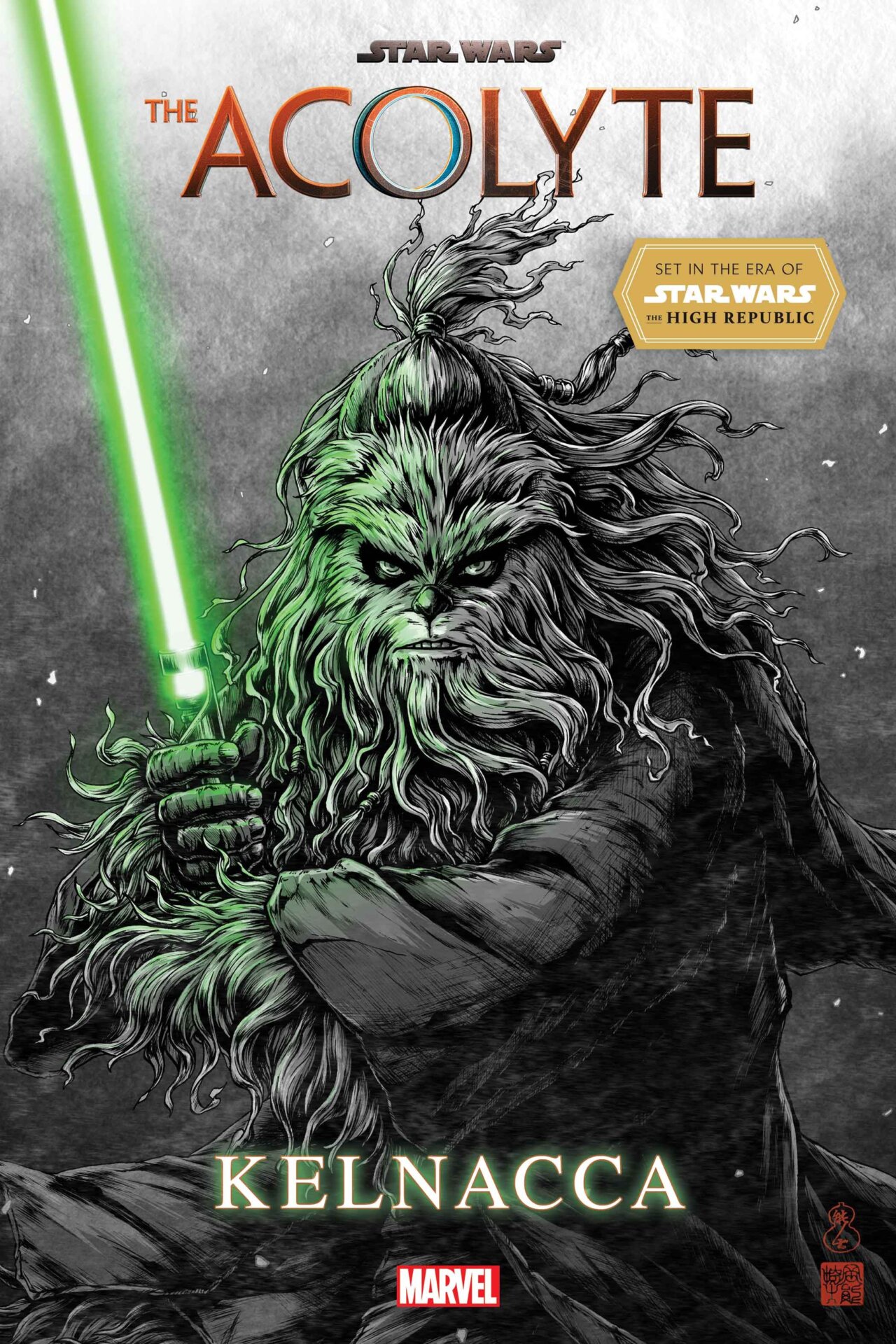 Star Wars: Der Akolyth - Kelnacca #1 Variantencover von Takashi Okazaki.