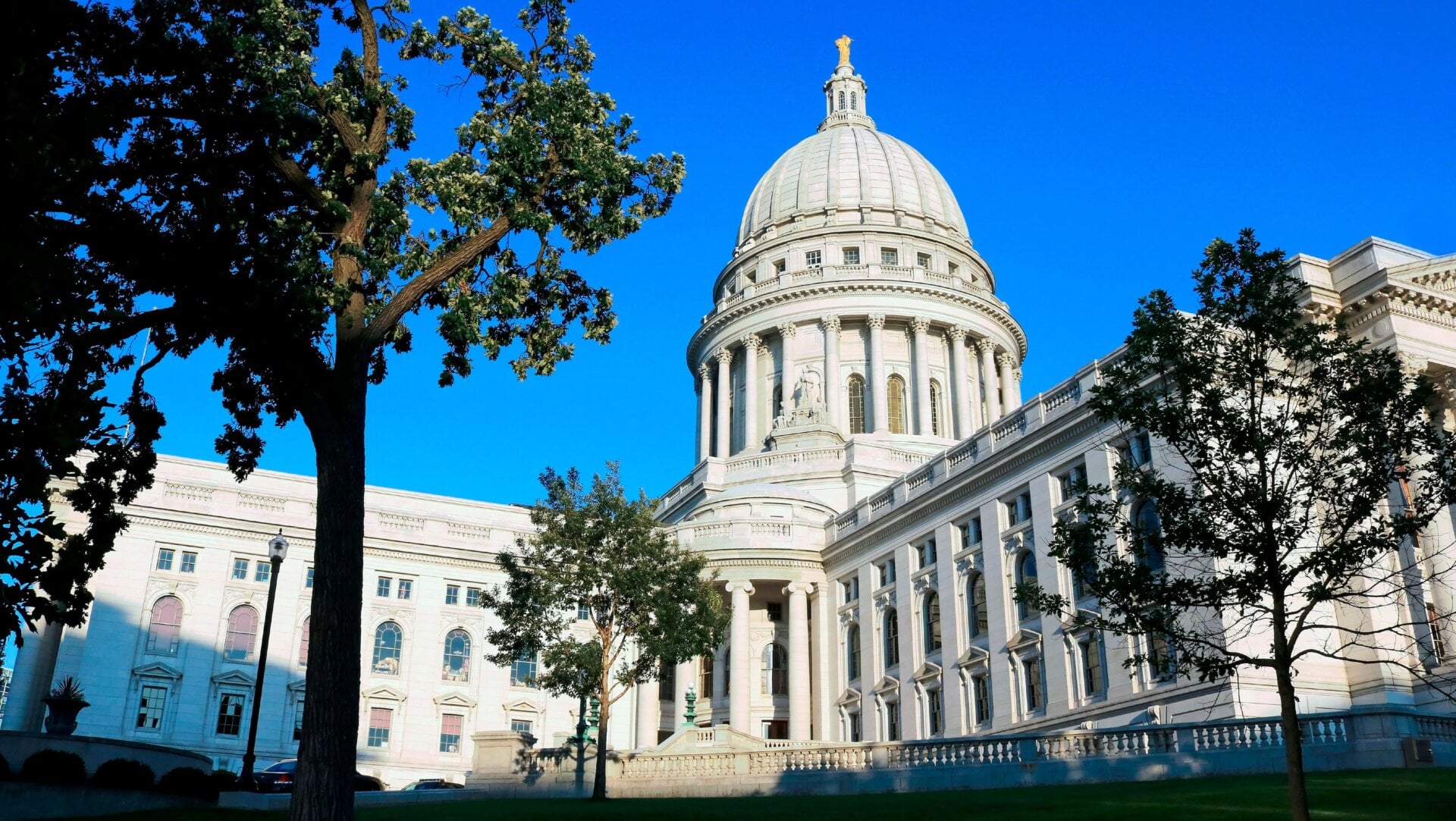 Das Wisconsin State Capitol in Madison, Wisconsin.