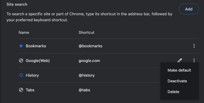 Screenshot: Google