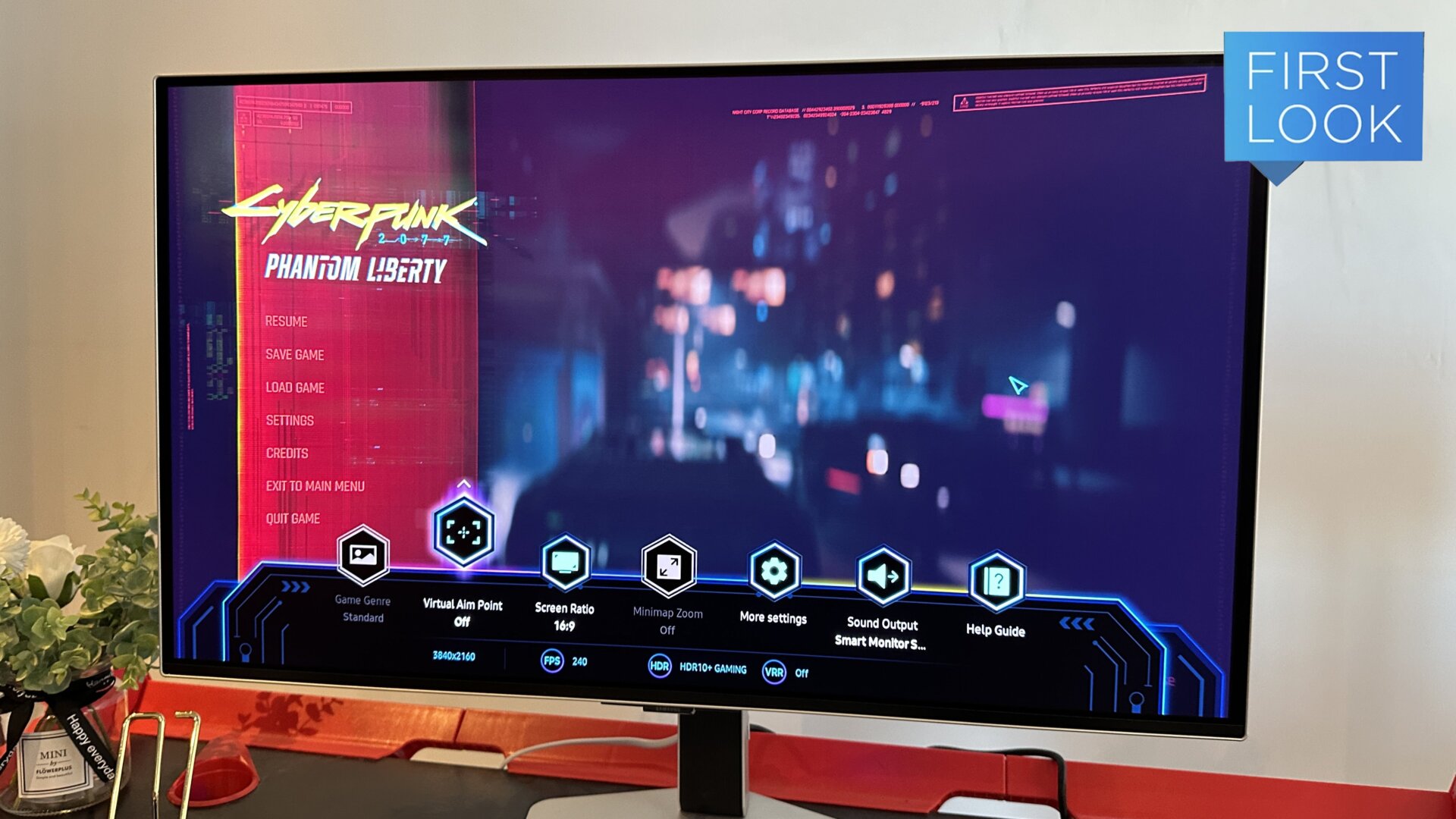 Das Samsung Odyssey OLED G8 hat Zugriff auf Smart-TV-Funktionen von Samsung wie Game Bar , um verschiedene Einstellungen wie VRR oder HDR zu überprüfen.