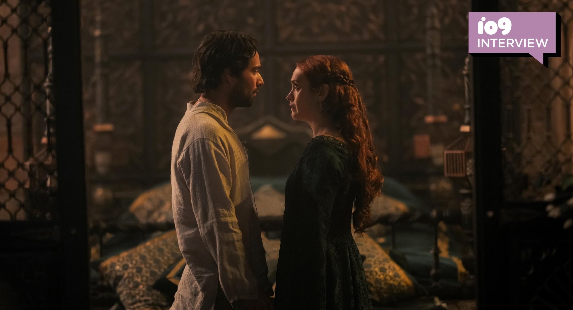 Cole (Fabian Frankel) und Alicent (Olivia Cook) in Haus des Drachen Staffel 2, Episode  „Rhaenyra die Grausame.“