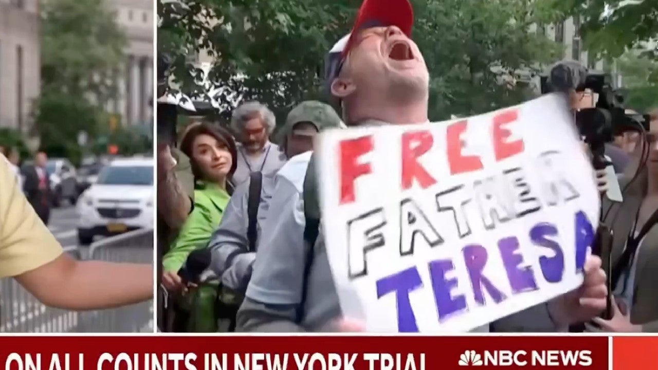 Die Szene vor dem New Yorker Gerichtsgebäude nach der Nachricht vom Schuldspruch gegen Trump.