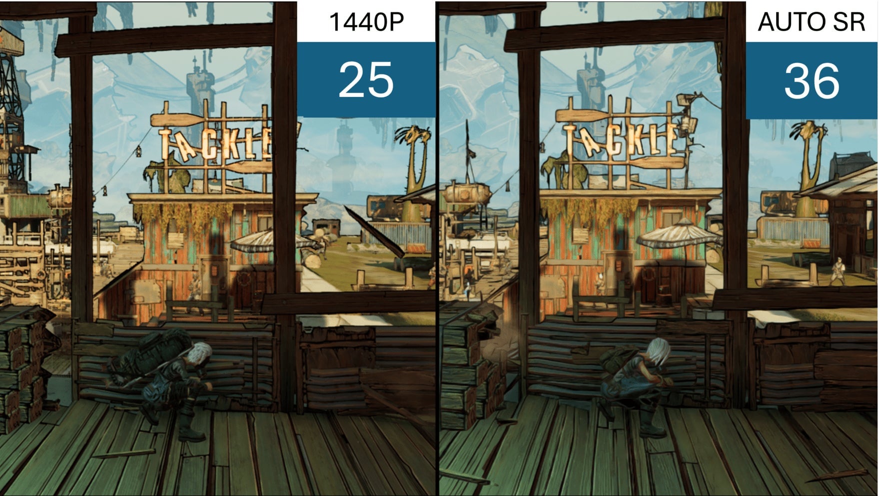 Microsoft behauptet , mit Auto SR bei jedem Spiel eine praktische Framerate-Steigerung zu erhalten, wir müssen es jedoch selbst testen, um zu sehen, ob die Latenz zum Problem wird.