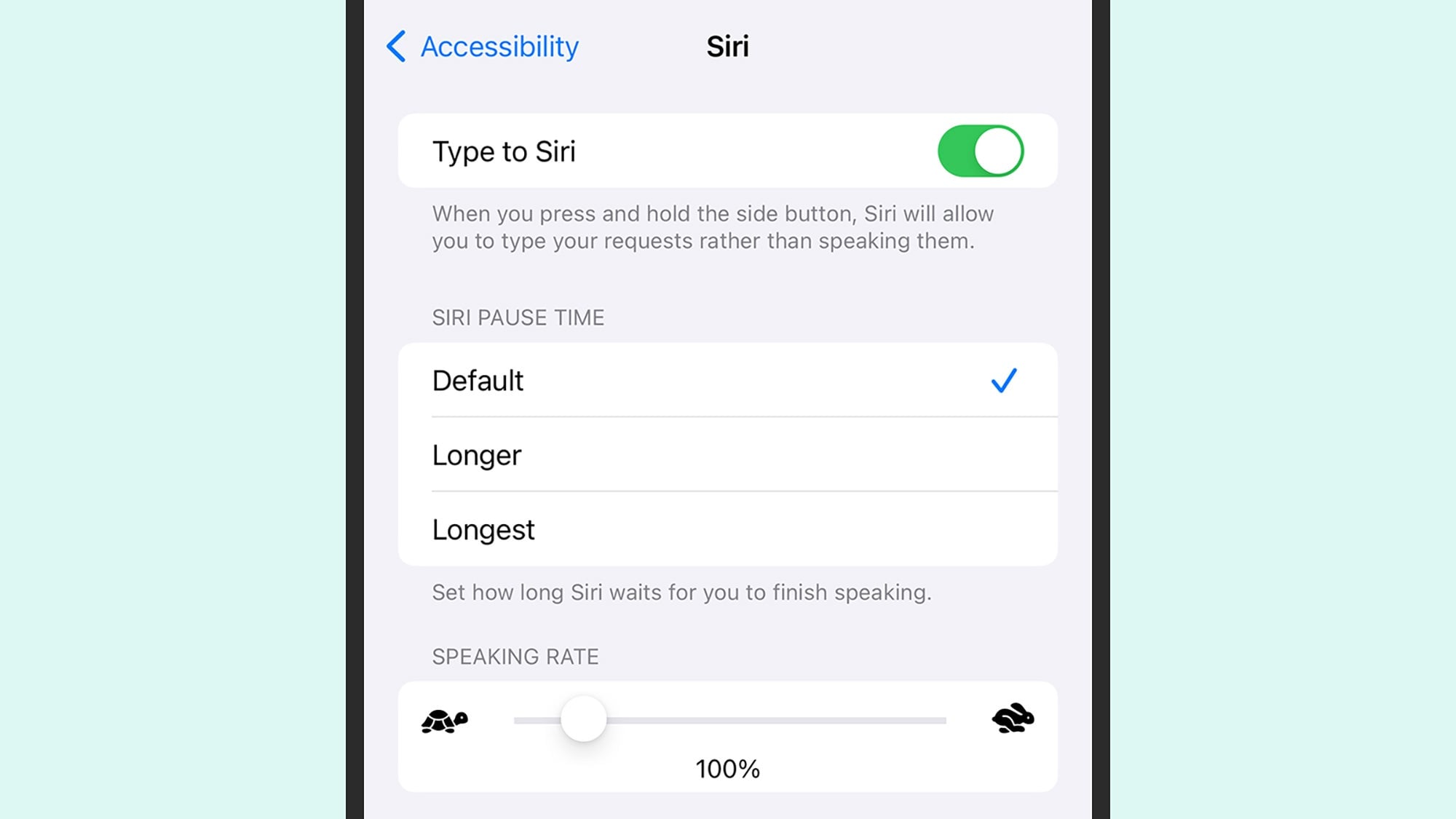 Sie können bereits in Siri tippen, wenn Sie möchten.