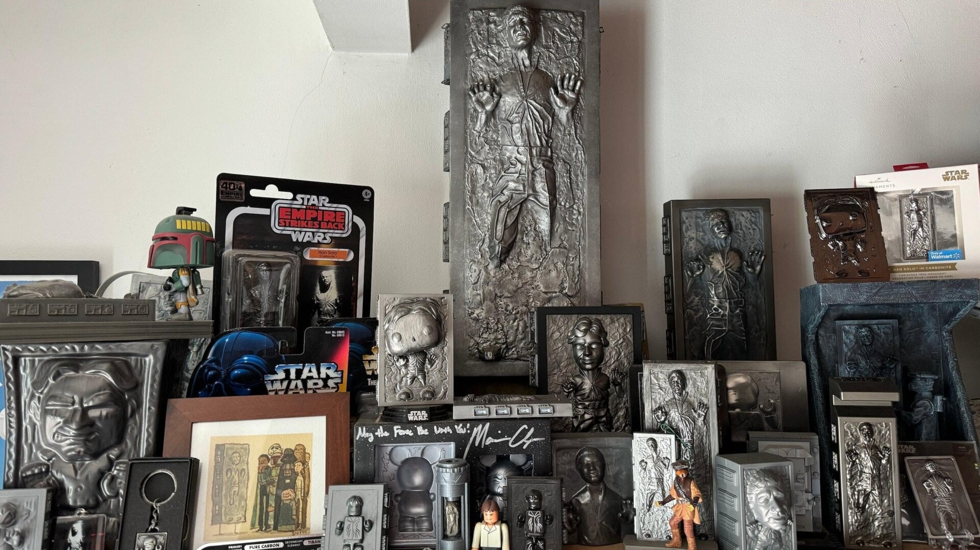 Germains  Haupt-Han  im  Karbonit-Regal.