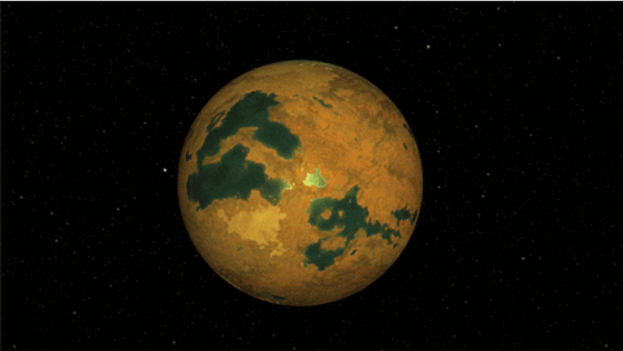 Künstlerische Darstellung eines zuvor vorgeschlagenen möglichen Planeten, HD 26965b.