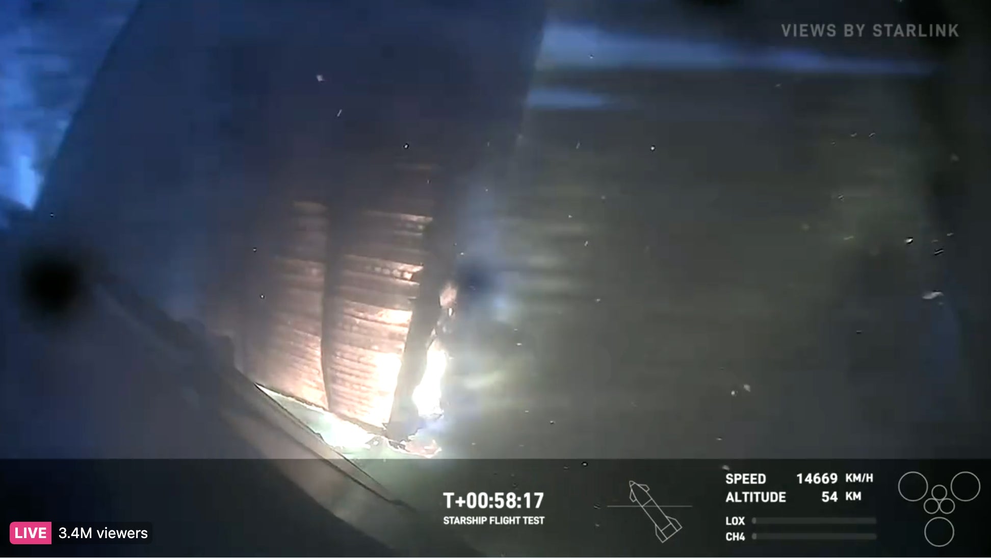 Starship wurde für eine Generalprobe im Regen am 29. Mai mit 10 Millionen Pfund Treibstoff beladen.