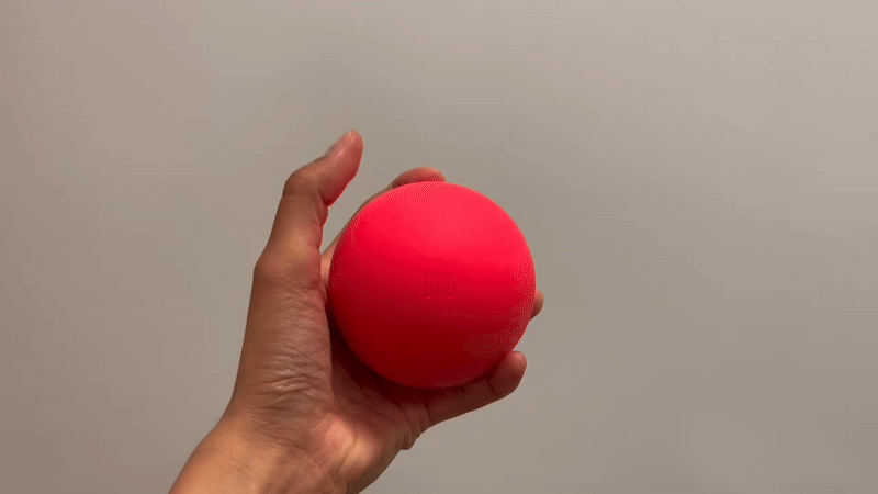 Durch Antippen des Balls werden rhythmische Linien gespielt.