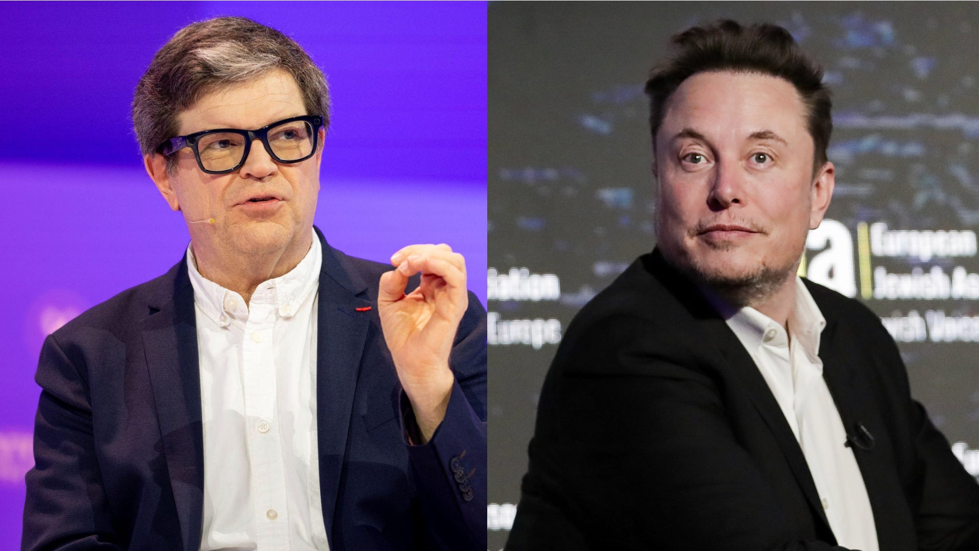 Meta-Chef-KI-Wissenschaftler Yann LeCun und xAI-Gründer Elon Musk
