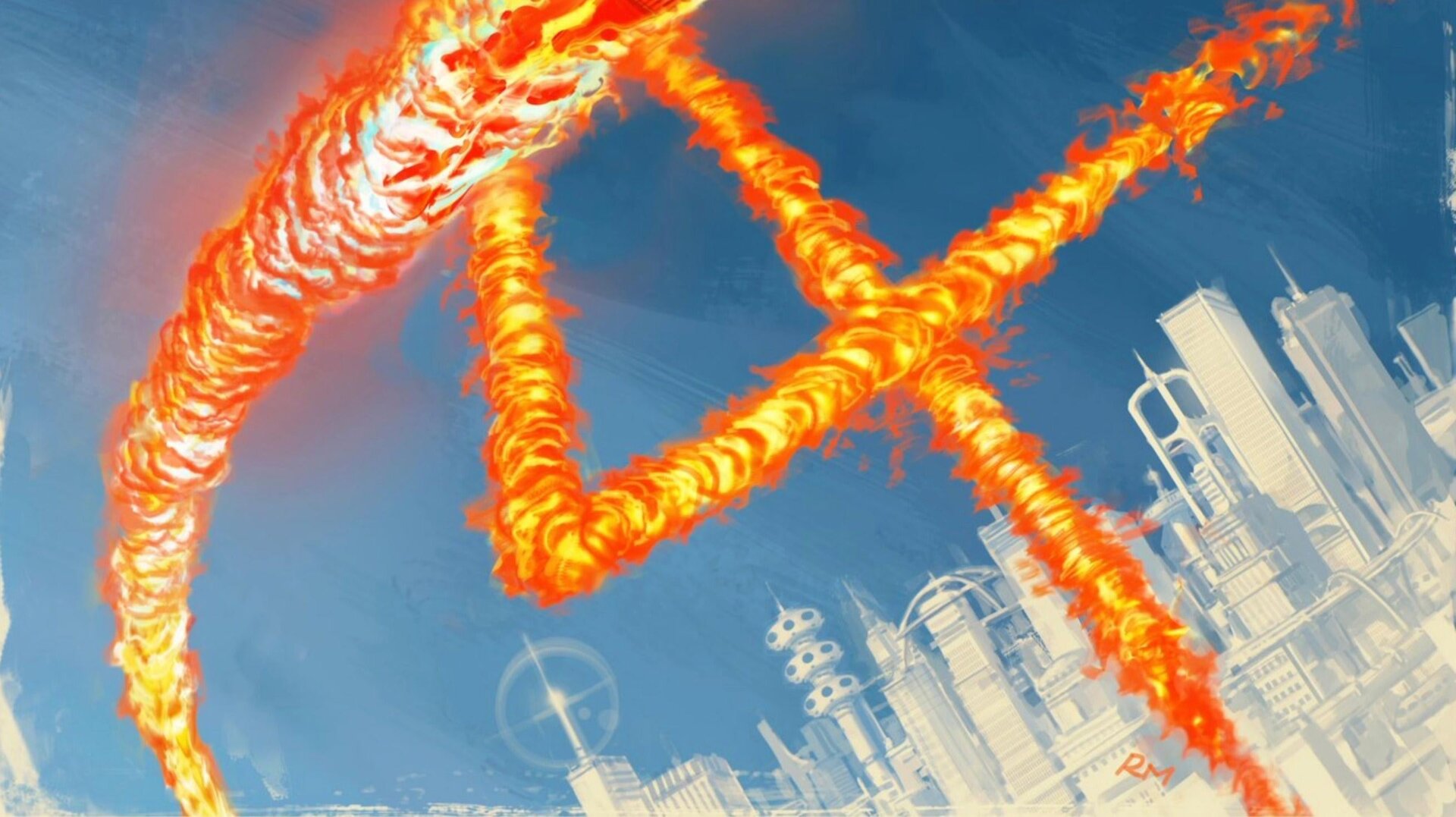 Die Skyline von Marvel’s Fantastischen Vier.