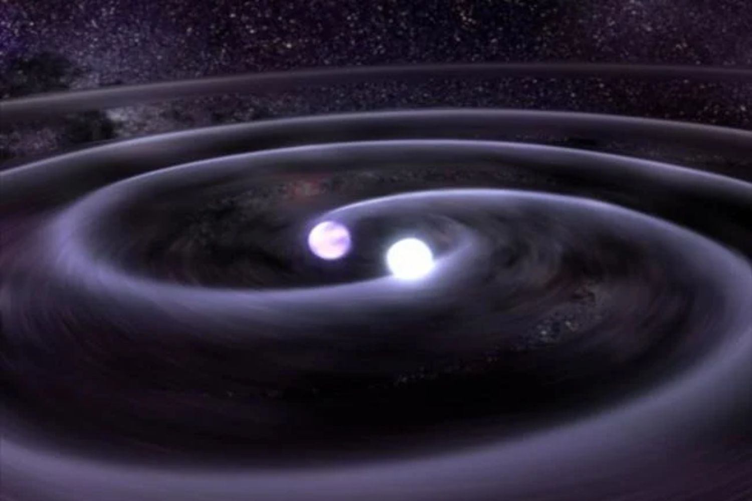 An Artist’s Concept Of A White Dwarf Binary.