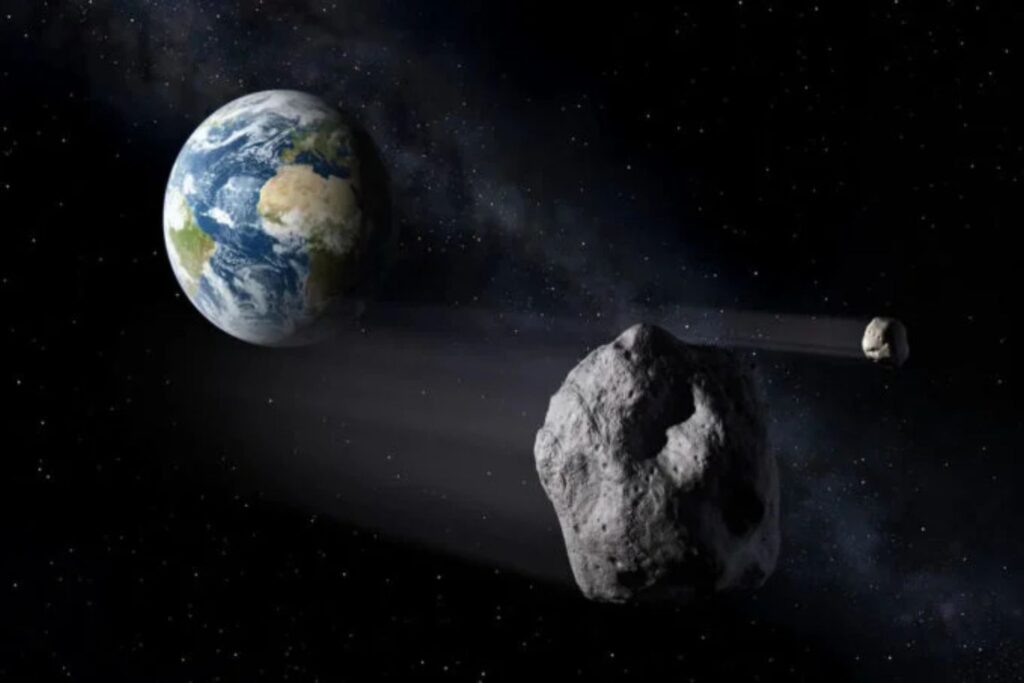 An Illustration Of A Near Earth Asteroid.