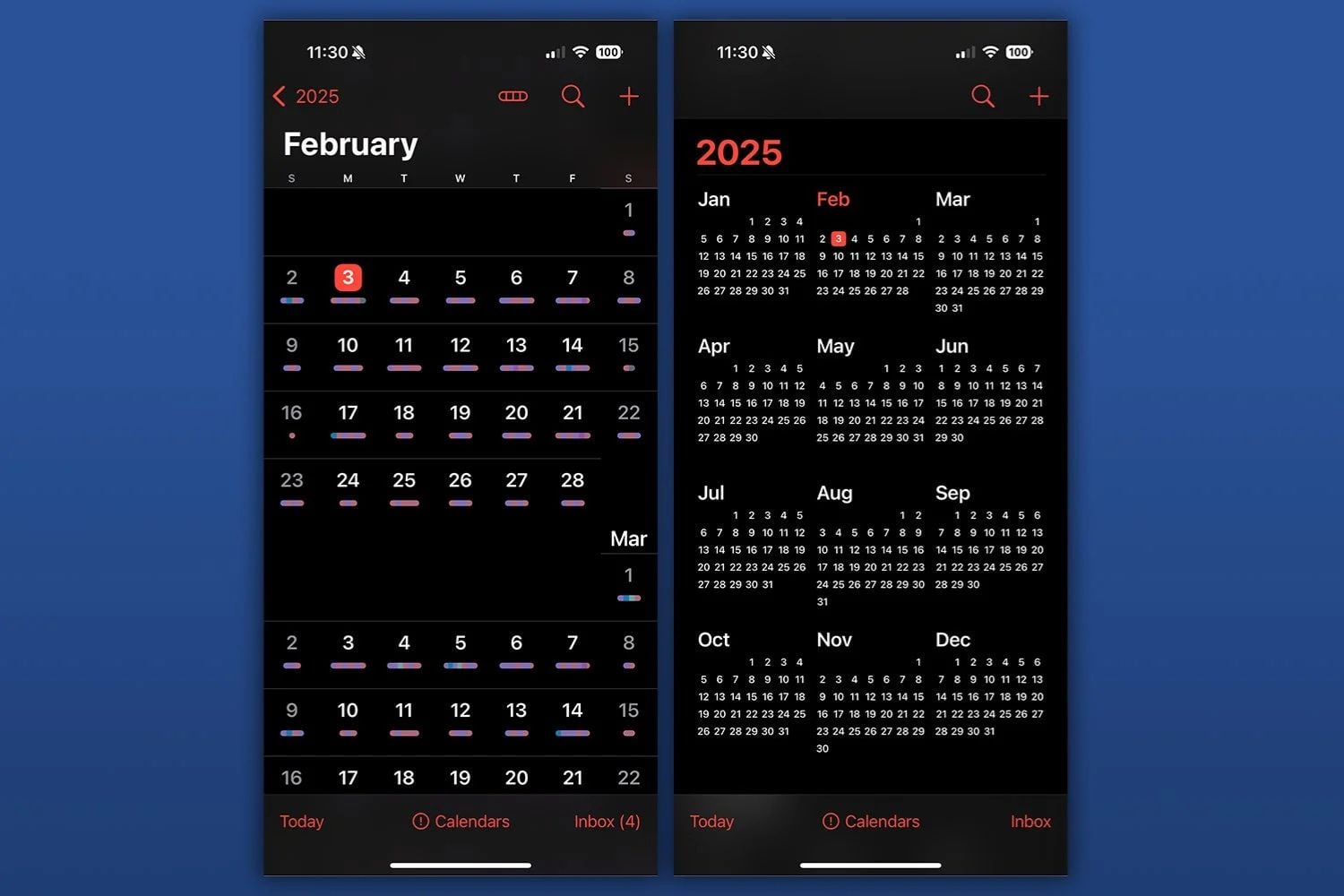 Apple calendar
